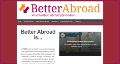 Desktop Screenshot of betterabroad.org